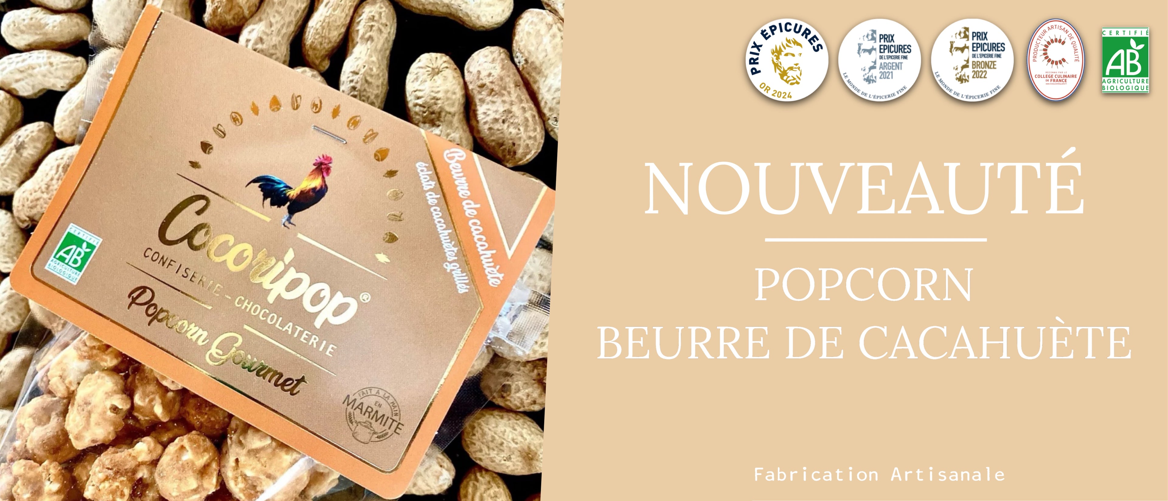 popcorn beurre de cacahuete nouveauté gourmande cocoripop